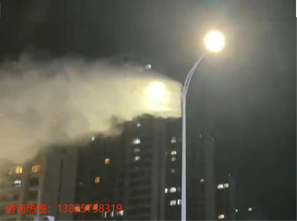 道路灯杆降尘系统